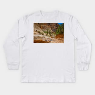 Lick Wash Trail Hike Kids Long Sleeve T-Shirt